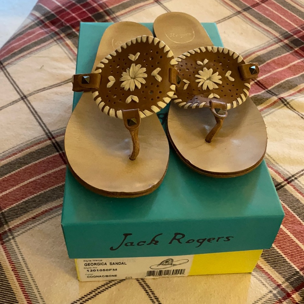 Jack Rogers Georgica leather sandals